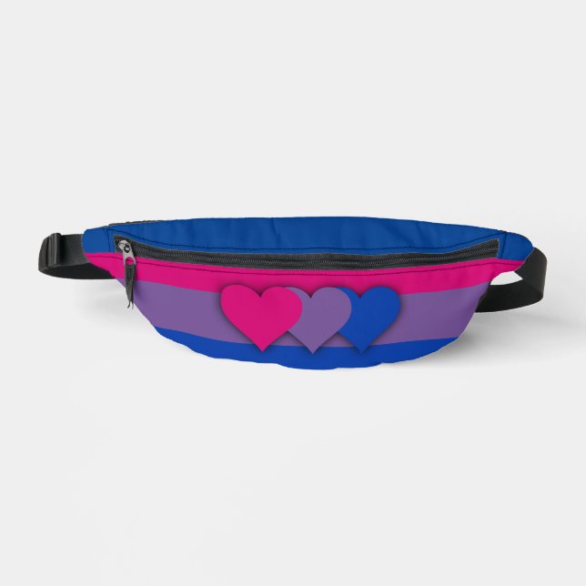 Bisexuality flag  fanny pack (Front)