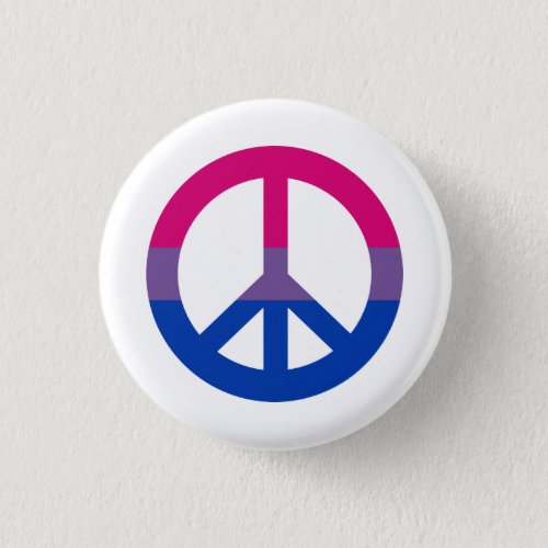 Bisexuality flag peace sign button