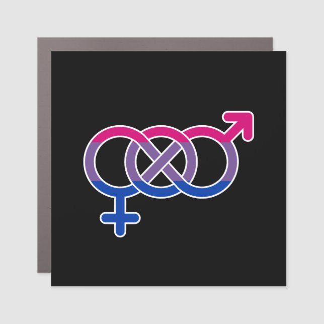 Bisexuality Gender Symbol Car Magnet (Front)
