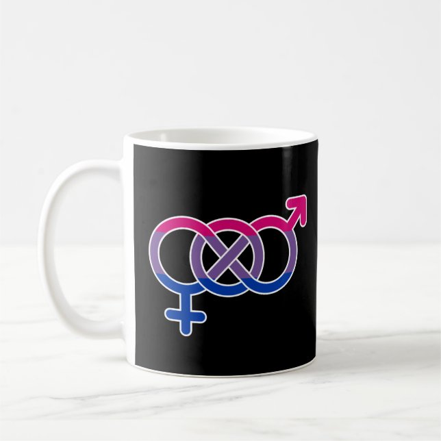 Bisexuality Gender Symbol Coffee Mug (Left)