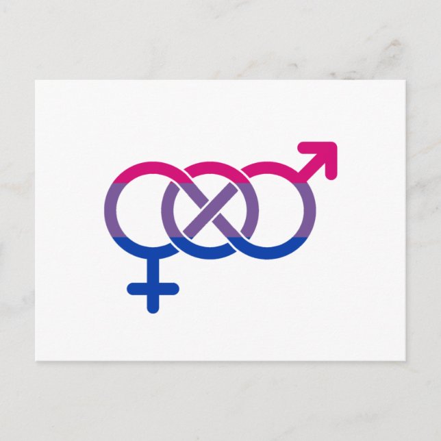 Bisexuality Gender Symbol Postcard (Front)