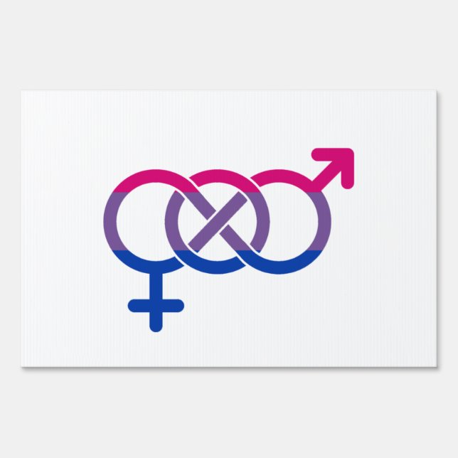 Bisexuality Gender Symbol Sign (Front)