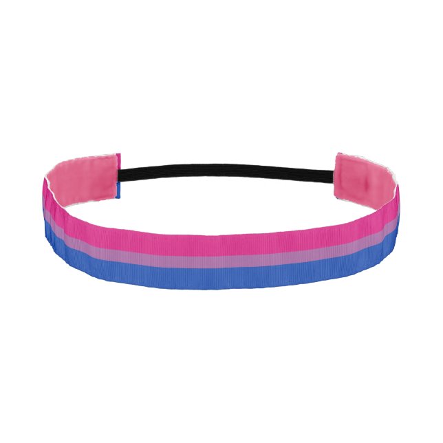 Bisexuality Pride flag Athletic Headband (Front)