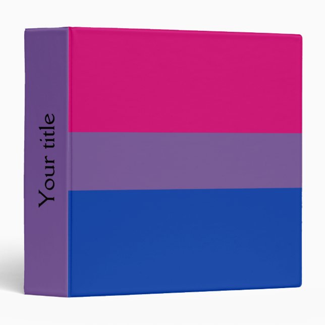 Bisexuality pride flag Binder (Front/Spine)
