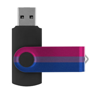 Bisexuality pride flag flash drive