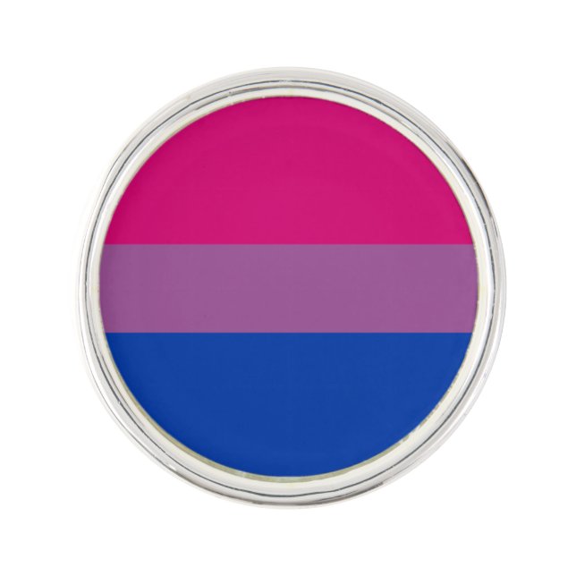 Bisexuality Pride flag Lapel Pin (Front)