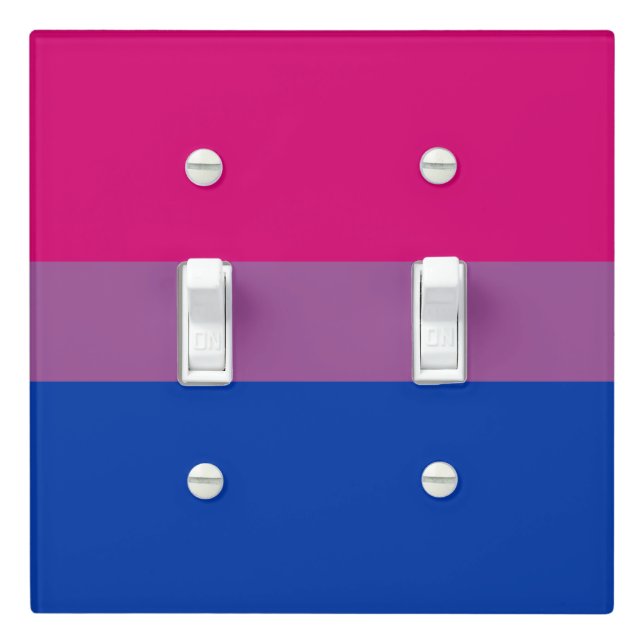 Bisexuality Pride flag Light Switch Cover (In Situ)