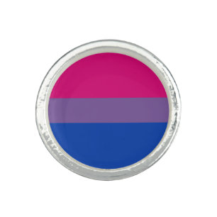 Bisexuality pride flag Ring