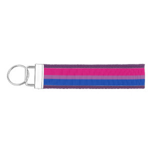 Bisexuality Pride flag Wrist Keychain