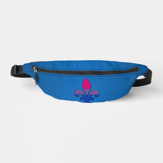 Bisexuality pride fleur-de-lis  Backpack Fanny Pack (Front)