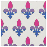 Bisexuality pride fleur-de-lis fabric
