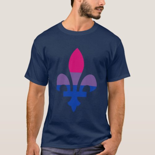 Bisexuality pride fleur_de_lis  T_Shirt