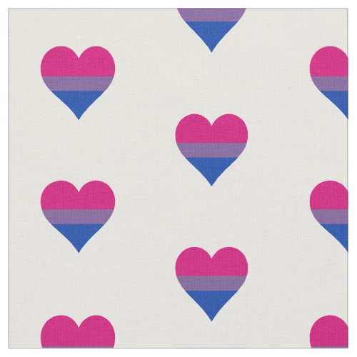 Bisexuality pride hearts fabric