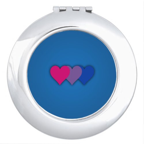 Bisexuality pride hearts mirror for makeup