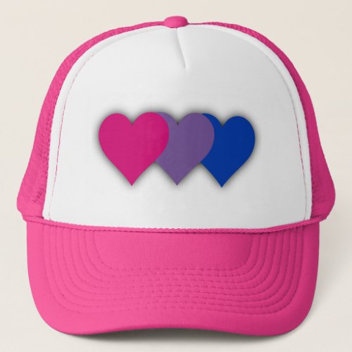 Bisexuality pride hearts Trucker Hat