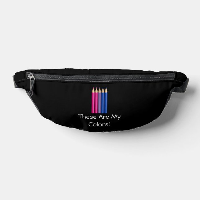 Bisexuality pride pencils  fanny pack (Lay Down)