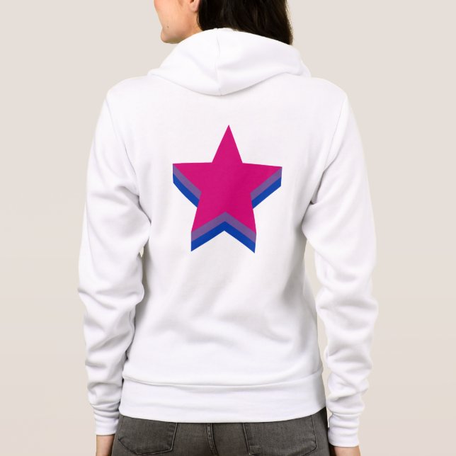 Bisexuality pride stars hoodie (Back)
