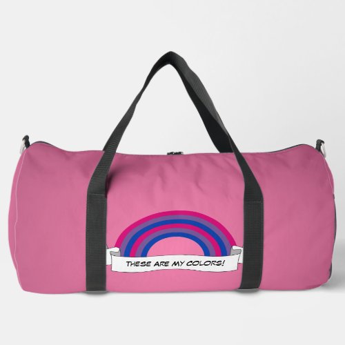 Bisexuality rainbow pride  duffle bag