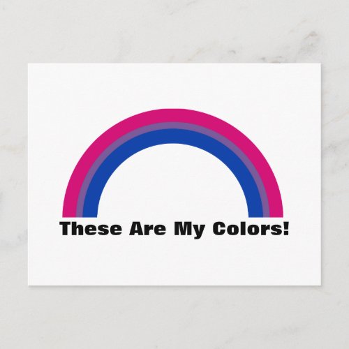 Bisexuality rainbow pride Postcard