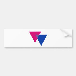 Bisexuality Symbol Bumper Sticker