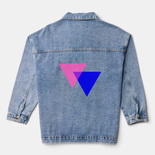 Bisexuality symbol  denim jacket
