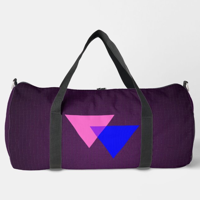 Bisexuality symbol  duffle bag (Front)