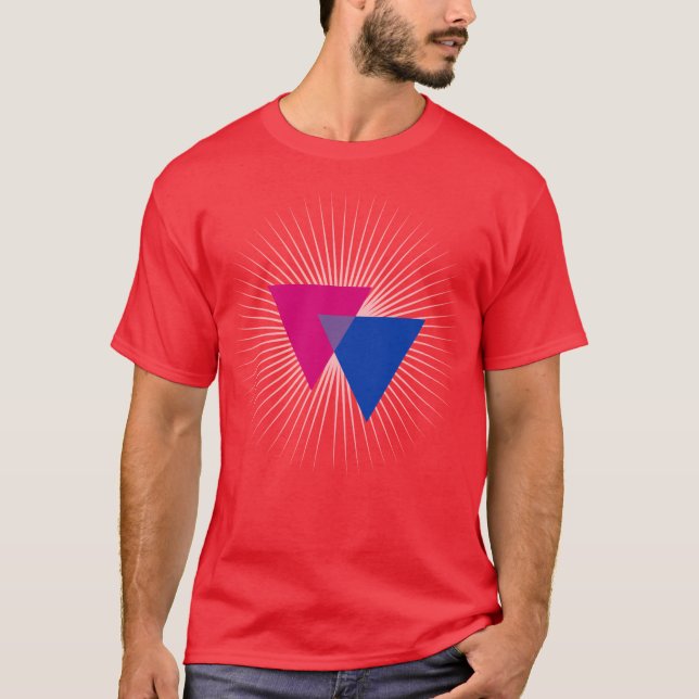 Bisexuality Symbol T-Shirt (Front)