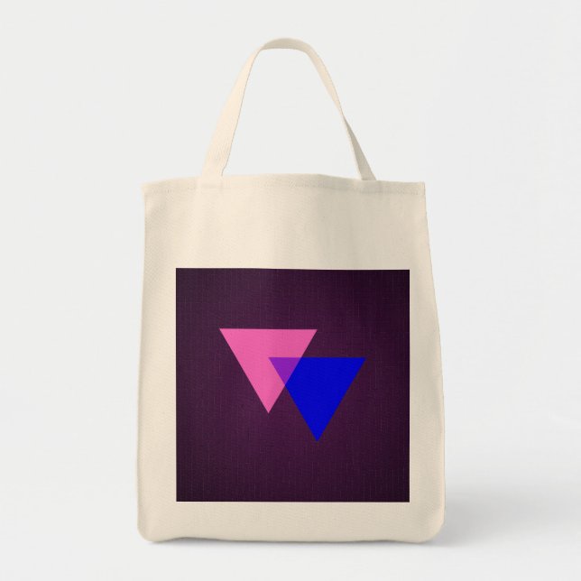 Bisexuality symbol tote bag (Front)