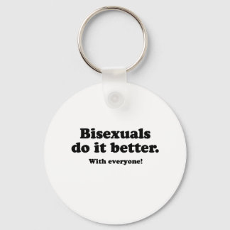 BISEXUALS DO IT BETTER (WITH EVERYONE) KEYCHAIN