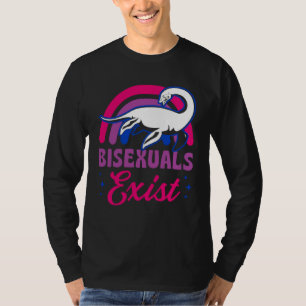 Bisexuals Exist Bisexual Loch Ness Monster Pride R T-Shirt