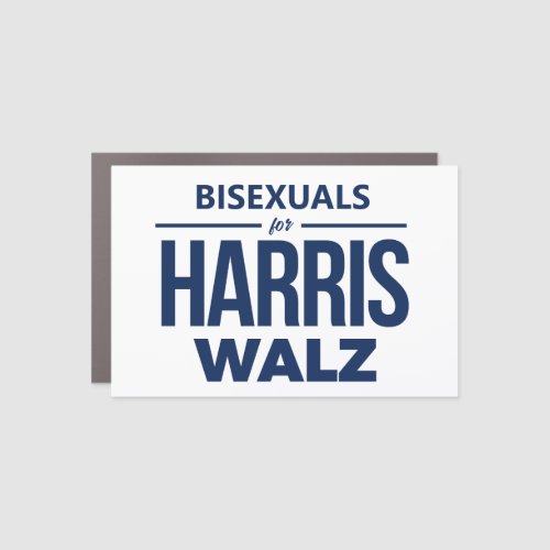 Bisexuals for Harris Walz Car Magnet