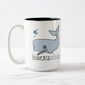 BISEXUWHALE Two-Tone COFFEE MUG