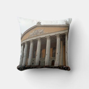 Bishkek, Kyrgyzstan Opera House Throw Pillow