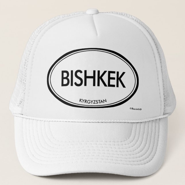 Bishkek, Kyrgyzstan Trucker Hat (Front)