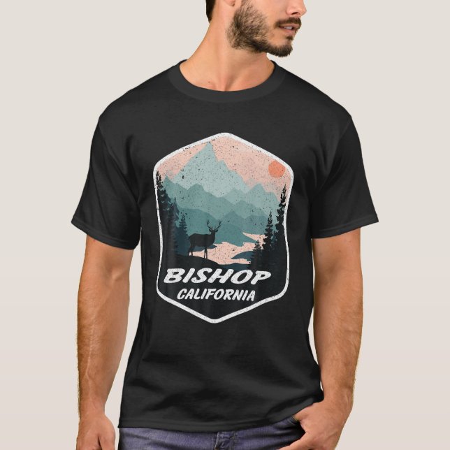 Bishop California CA Mountains Hike Hiking Souveni T-Shirt (Front)