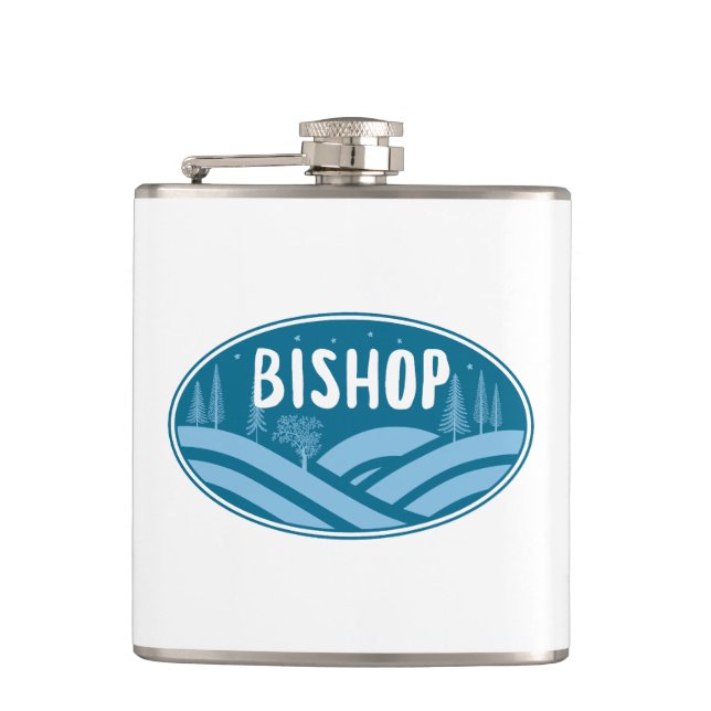 Bishop California Outdoors Flask (Front)