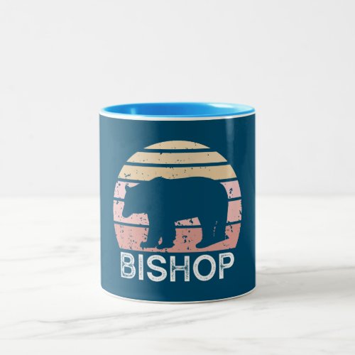 Bishop California Retro Bear Two_Tone Coffee Mug