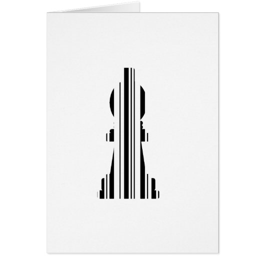 BISHOP CHESS PIECE BAR CODE Bishops Barcode Cards (Front)