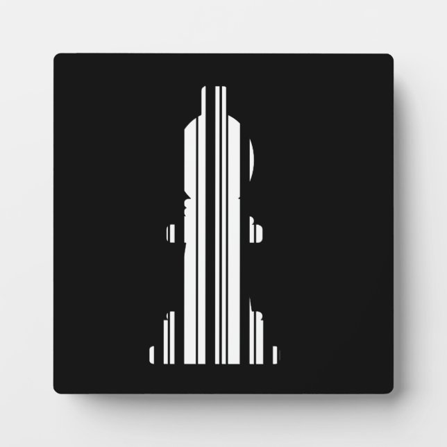 BISHOP CHESS PIECE BAR CODE Bishops Barcode Plaque (Front)