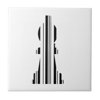 BISHOP CHESS PIECE BAR CODE Bishops Barcode Tile