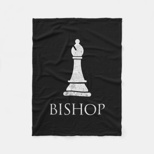 Bishop Chess Piece Game Matching Simple Halloween Fleece Blanket