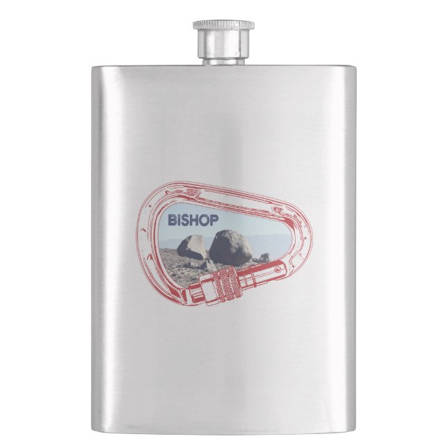 Bishop Climbing Carabiner Flask (Front)