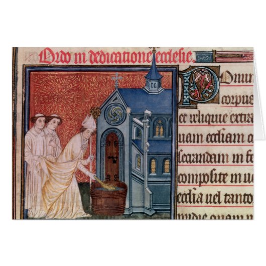 Bishop Consecrating a church Cards (Front Horizontal)