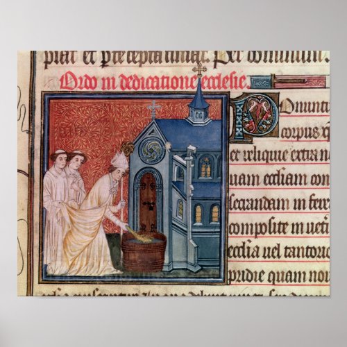 Bishop Consecrating a church Poster