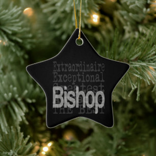 Bishop Extraordinaire Ceramic Ornament