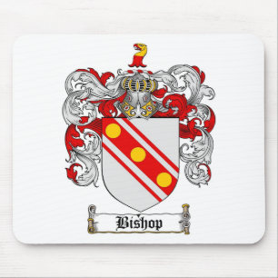 BISHOP FAMILY CREST - BISHOP COAT OF ARMS MOUSE PAD