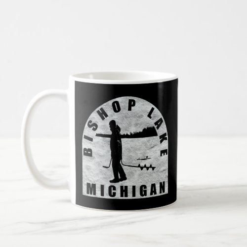 Bishop Lake Ice Fishing Michigan  Coffee Mug