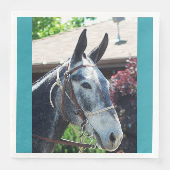 Bishop Mule Days Parade of 2018 Paper Dinner Napkins (Front)