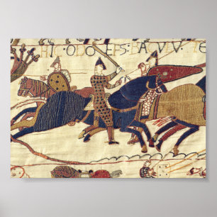 Bishop Odo rallying Duke William's army Poster