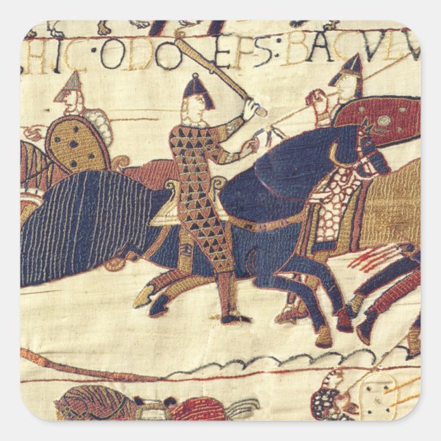  Bishop Odo rallying Duke William's army  Square Sticker (Front)